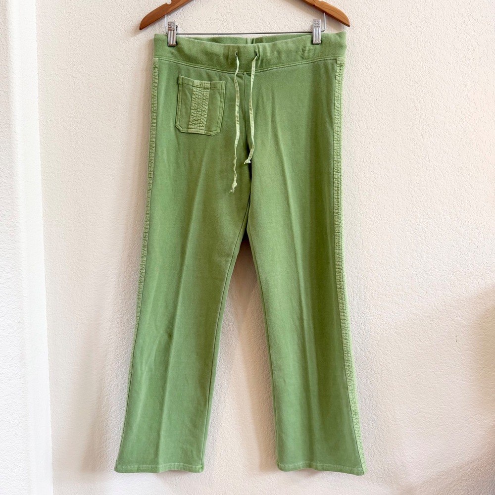 Vintage Y2K Fresh Produce Stretch Jogger Track Pants French Terry Wide Leg Sz S